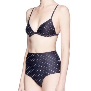 Matteau Swim | Polka Dot High-Waisted Bikini Set